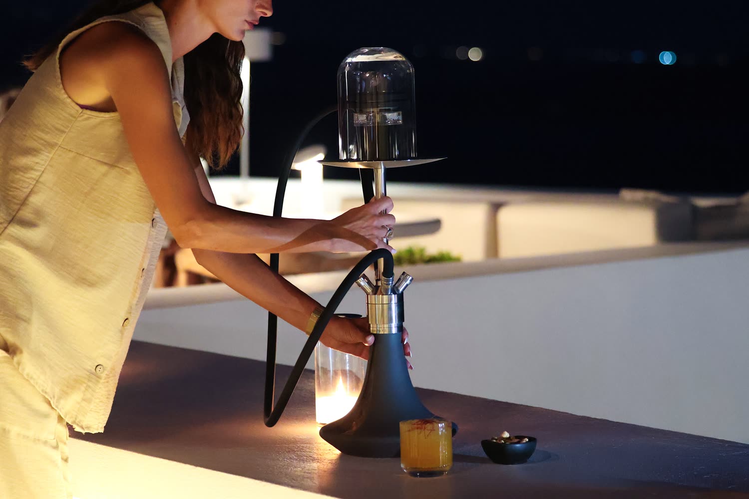 Shisha Collection at Saint Sky Bar, Oia Santorini