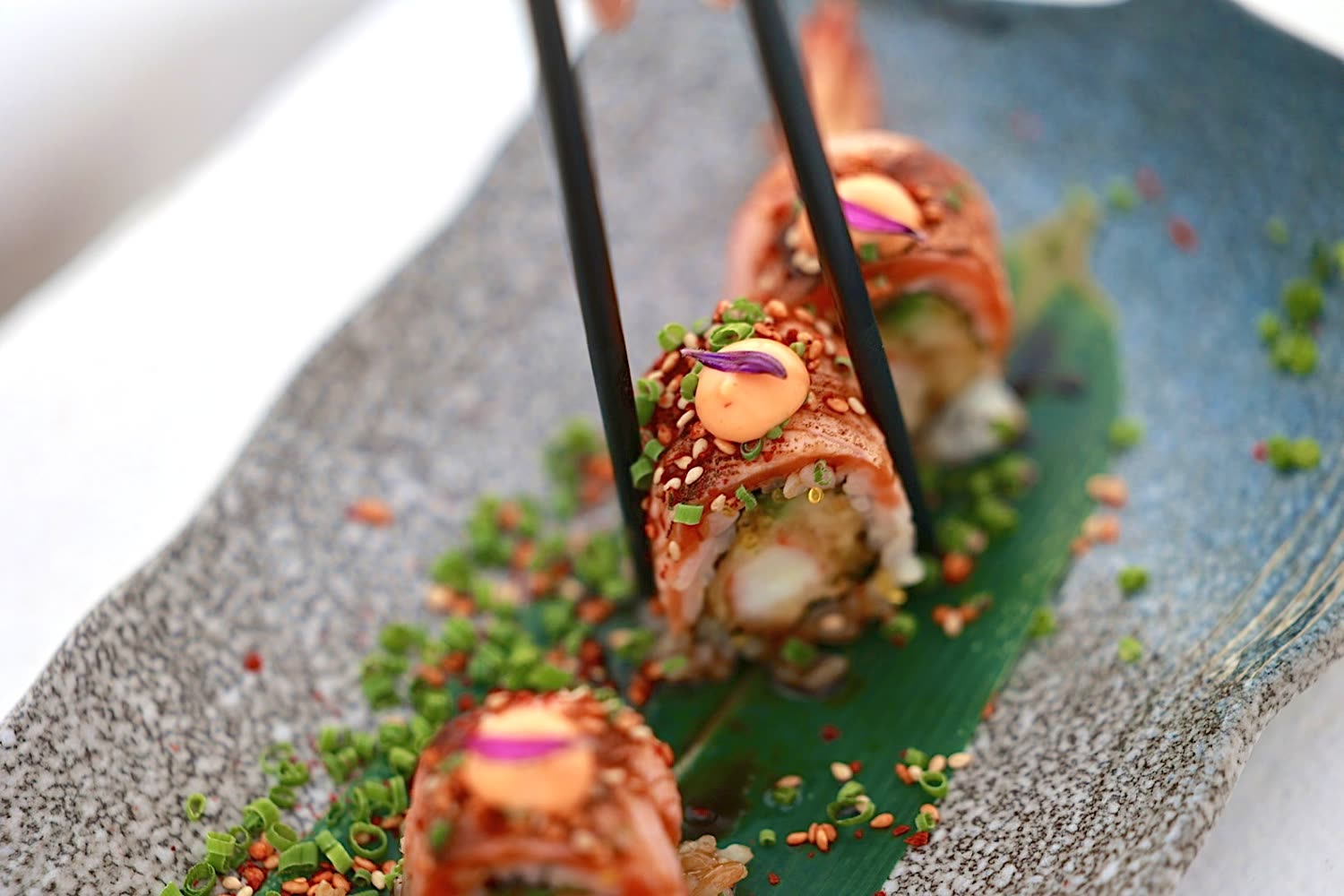 Signature Sushi at Saint Sky Bar, Oia Santorini